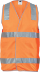 Picture of DNC Workwear Day/Night Safety Vest With Hoop & Shoulder Generic Reflective Tape (3503)