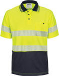 Picture of DNC Workwear Hi Vis Segment Taped Micromesh Short Sleeve Polo (3511)