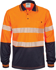 Picture of DNC Workwear Hi Vis Segment Taped Micromesh Long Sleeve Polo (3513)