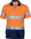 Picture of DNC Workwear Hi Vis Cool Breathe Day Only Short Sleeve Polo Shirt - CSR Reflective Tape (3715)