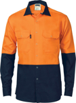 Picture of DNC Workwear Hi Vis Drill Shirt with Press Studs (3838)