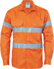 Picture of DNC Workwear Hi Vis Taped Cool Breeze Cotton Long Sleeve Shirt - 3M 8910 Reflective Tape (3885)