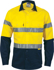 Picture of DNC Workwear Hi Vis Taped Cool Breeze Cotton Long Sleeve Shirt - 3M 8910 Reflective Tape (3886)