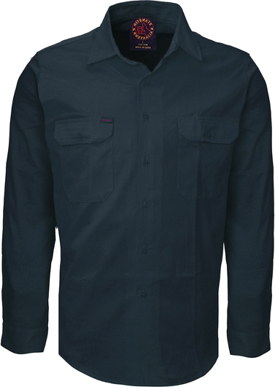Picture of Ritemate Workwear Open Front Long Sleeve Shirt (RM1000)