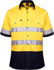 Picture of Ritemate Workwear Taped 2 Tone Open Front Short Sleeve Shirt (RM1050RS)