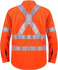 Picture of Ritemate Workwear Taped Vented Lightweight Open Front Long Sleeve Shirt - “X” Back reflective tape (RM109VXR)