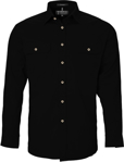 Picture of Ritemate Workwear Pilbara Mens Open Front  Light Weight Long Sleeve Shirt (RM500BT)
