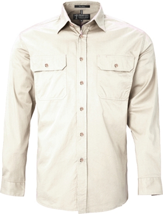 Picture of Ritemate Workwear Pilbara Mens Open Front  Light Weight Long Sleeve Shirt (RM500BT)
