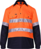 Picture of Ritemate Workwear Taped 2 Tone Vented Lightweight Closed Front Long Sleeve Shirt (RM107VCFR)