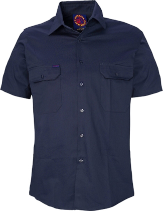 Picture of Ritemate Workwear Vented Lightweight Open Front Short Sleeve Shirt (RM108V3S)