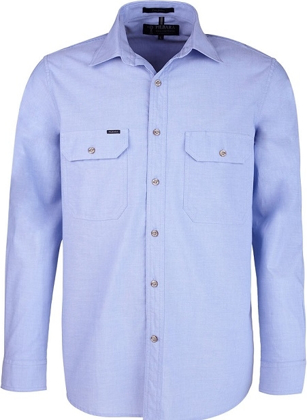 Picture of Ritemate Workwear Pilbara Mens Chambray Long Sleeve Shirt (RMPC007)