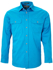 Picture of Ritemate Workwear Pilbara Mens Open Front Long Sleeve Shirt (RM500BT)