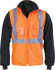 Picture of DNC Workwear Hi Vis Day/Night “4 In 1” Taped Zip Off Sleeve Reversible Vest - Cross Back Reflective Tape (3994)