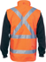 Picture of DNC Workwear Hi Vis Taped “4 In 1” Zip Off Sleeve Reversible Vest - ‘X’ Back With Additional Tape On Tail (3990)