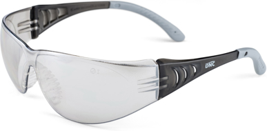 Picture of DNC Workwear Clear Full Silver Mirror Shark Safety Glasses (SP05514)