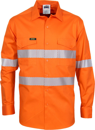 Picture of DNC Workwear Hi Vis Segment Taped Coolight Shirt (3647)