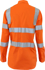 Picture of DNC Workwear Womens Taped Hi Vis Lightweight Cotton VIC Rail Shirt - CSR Reflective Tape (3742)