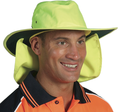 Picture of DNC Workwear Hi Vis Hat With Flap (H055)