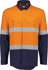 Picture of Syzmik Mens Hoop Taped Orange Flame Lightweight Ripstop Spliced Shirt (ZW180)
