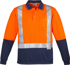 Picture of Syzmik Mens Hi Vis Taped Shoulder Spliced Long Sleeve Polo (ZH234)