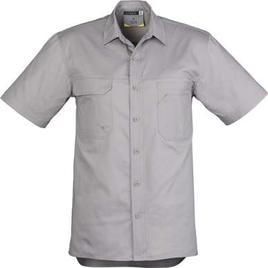 Picture of Syzmik Mens Lightweight Tradie Shorts Sleeve Shirt (ZW120)