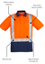 Picture of Syzmik Mens Hi Vis Taped Shoulder Spliced Short Sleeve Polo (ZH233)