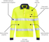 Picture of Syzmik Unisex Hi Vis Taped Bio Motion Polo (ZH380)