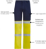 Picture of Syzmik Mens Bio Motion Hi Vis Taped Pant (ZP980)