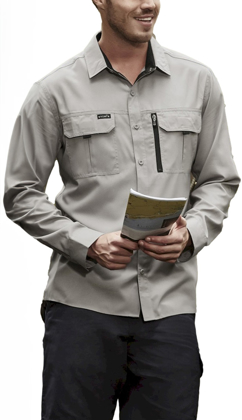 Picture of Syzmik Mens Outdoor Long Sleeve Shirt (ZW460)