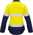 Picture of Syzmik Womens FR Closed Front Hooped Taped Spliced Shirt (ZW131)