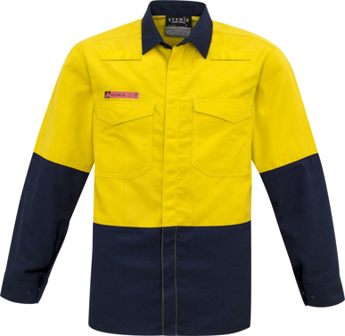 Picture of Syzmik Mens Hi Vis Spliced Shirt (ZW138)