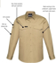 Picture of Syzmik Mens Rugged Cooling Long Sleeve Shirt (ZW400)