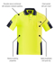 Picture of Syzmik Mens Hi Vis Reinforced Squad Short Sleeve Polo (ZH465)