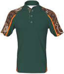 Picture of UA Custom Warriors Land Indigenous Shoulder Panel Polo (AP003)