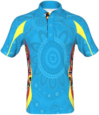 Picture of UA Custom The Dance of Existence Indigenous Panel Polo (AP008)