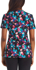 Picture of Cherokee Uniforms Brushing Blooms V Neck Printed Scrub Top (CK678 BHBM)