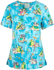 Picture of Cherokee Uniforms Slow Tide V-Neck Printed Scrub Top (CK671 SOTD)