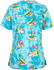 Picture of Cherokee Uniforms Slow Tide V-Neck Printed Scrub Top (CK671 SOTD)