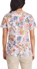 Picture of Cherokee Uniforms Fin-Tastic Watercolour Printed Scrub Top (CK671 FTWL)