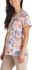 Picture of Cherokee Uniforms Fin-Tastic Watercolour Printed Scrub Top (CK671 FTWL)