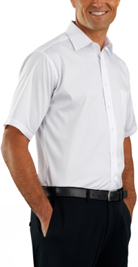 Picture of John Kevin Mens Poplin Short Sleeve Shirt (201 White)