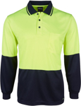 Picture of JB's Wear Hi Vis Long Sleeve Jacquard Polo (6HJNL)