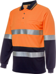 Picture of JB's Wear Hi Vis Long Sleeve Day & Night Cotton Back Polo (6HMCB)