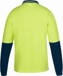 Picture of JB's Wear Hi Vis Long Sleeve Non Button Polo (6HNBL)