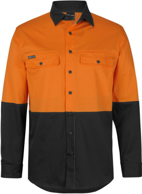 Picture of JB's Wear Hi Vis Long Sleeve Stretch Work Shirt (6HSWL)