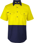 Picture of JB's Wear Hi Vis Closed Front Short Sleeve Work Shirt (6HVCW)