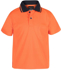 Picture of JB's Wear Adults Hi Vis Non Cuff Traditional Polo (6HVNC-ADULTS)