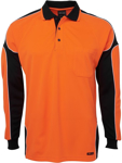 Picture of JB's Wear Hi Vis Long Sleeve Arm Panel Polo (6AP4L)