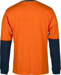 Picture of JB's Wear Hi Vis Long Sleeve Crew Neck Cotton T-shirt (6HVTN)