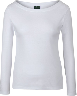 Picture of JB's Wear Womens Cotton Long Sleeve Boat Neck T-shirt (1BTL)